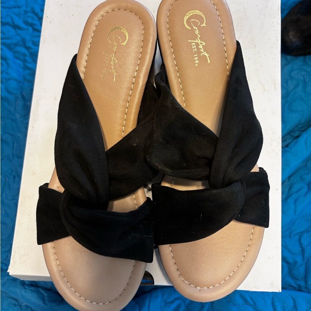 Brand new black sandals